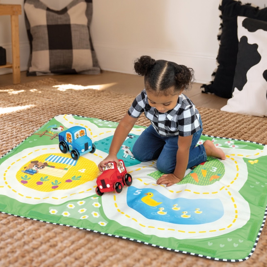 Baby Einstein - Covoraș de joacă pentru copii BUSY BARNYARD 4xAA