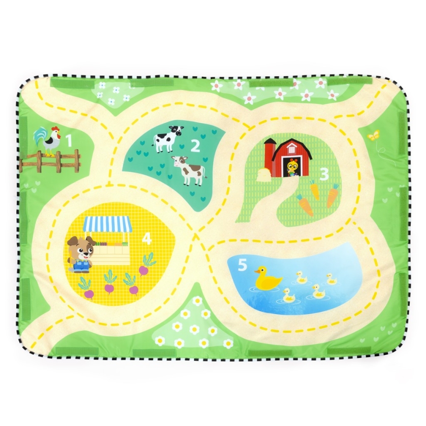 Baby Einstein - Covoraș de joacă pentru copii BUSY BARNYARD 4xAA
