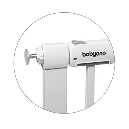 BabyOno - Poartă de siguranță 75-96 cm, albă