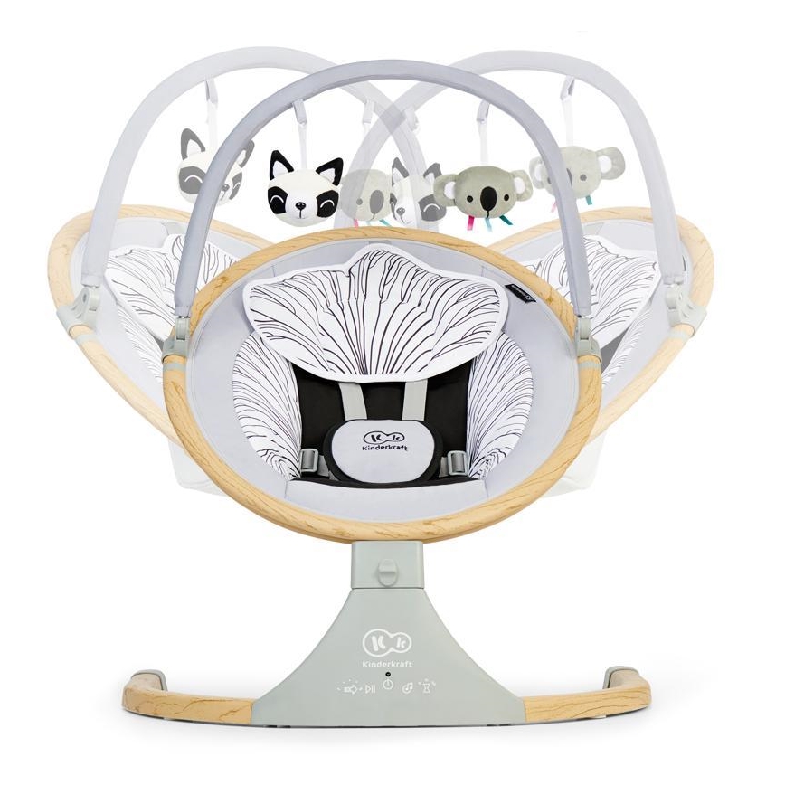 Balansoar cu vibrații și sunete pentru bebeluș 2 în 1 LUMI KINDERKRAFT