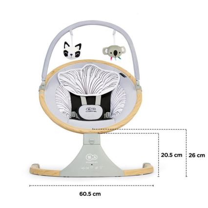 Balansoar cu vibrații și sunete pentru bebeluș 2 în 1 LUMI KINDERKRAFT