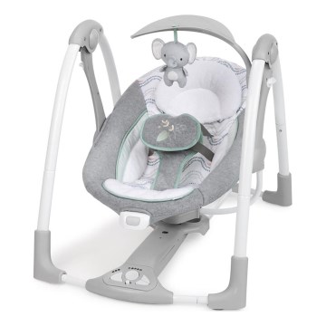 Balansoar cu vibrații și sunete pentru bebeluși Ingenuity 2 în 1 SWELL