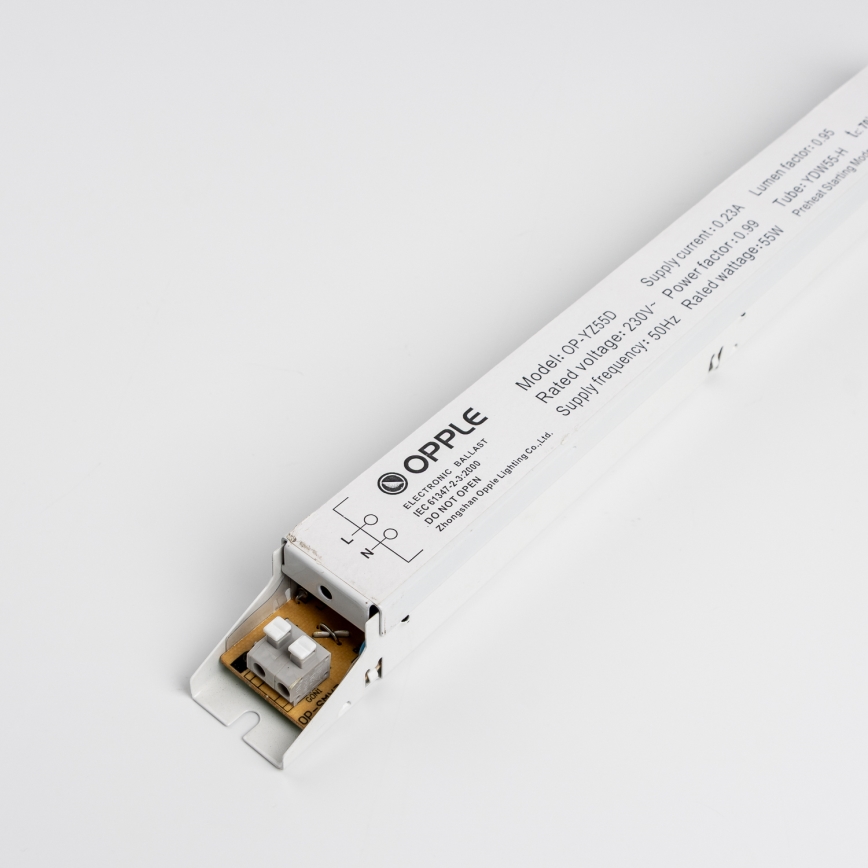 Balast electric pentru bec fluorescent OPPLE 03309 PLH V2.0 55W YZ 55D