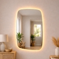 Baltica Design - LED Oglindă de perete pentru baie cu iluminare integrată STONE CALM LED/15W/230V 2700K 90x60 cm IP65