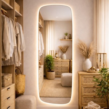 Baltica Design - LED oglindă de perete pentru baie cu iluminare integrată STONE CALM LED/15W/230V 4500K 155x50 cm IP65
