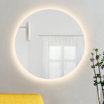 Baltica Design - Oglindă LED de perete pentru baie cu iluminare integrată BRIGHT, 15W, 230V, 3000K, diam. 80 cm, IP65