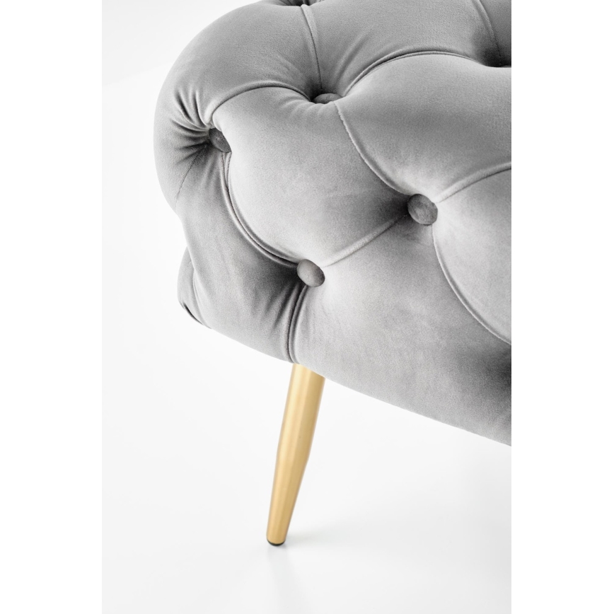 Bancă ATHENA 40x100 cm gri/auriu