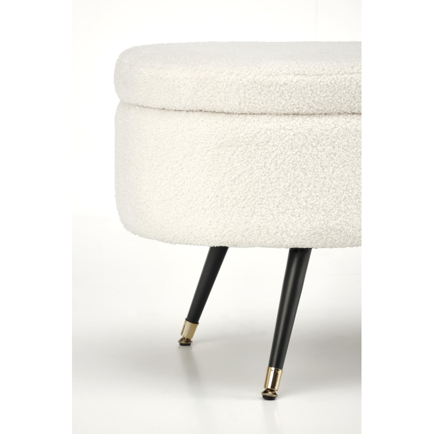 Bancă cu spațiu de depozitare AVEIRO 46x120 cm alb