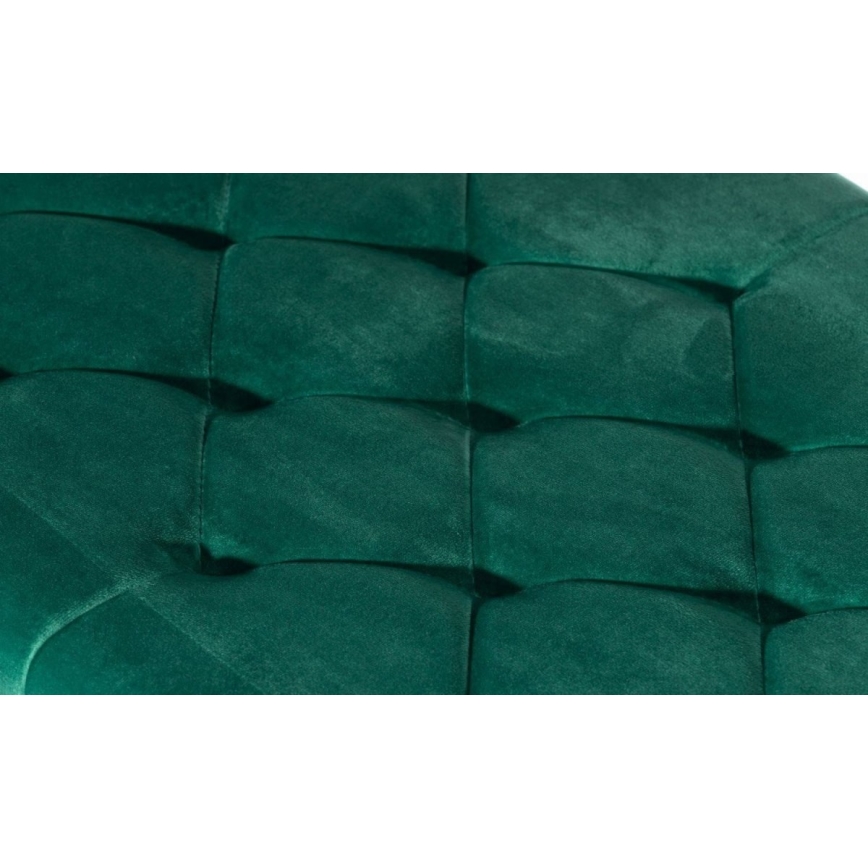 Bancă matlasată SALIBA 50x97 cm aurie/verde