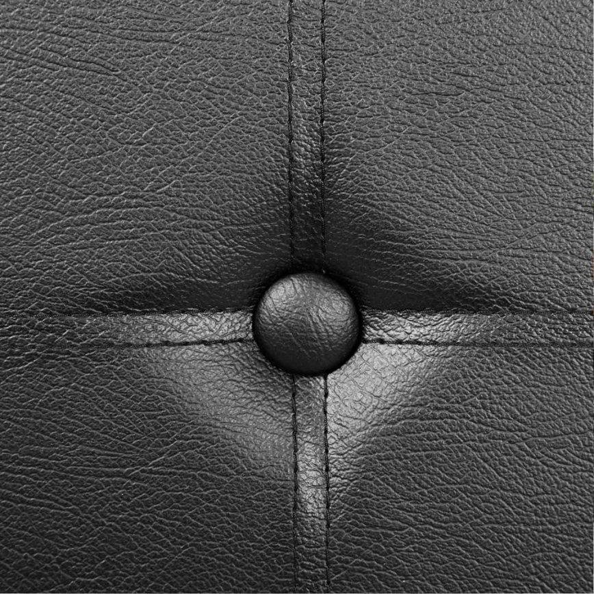 Bancă SULTAN din piele, neagră