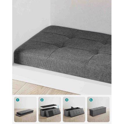 Bancă SULTAN, gri închisă