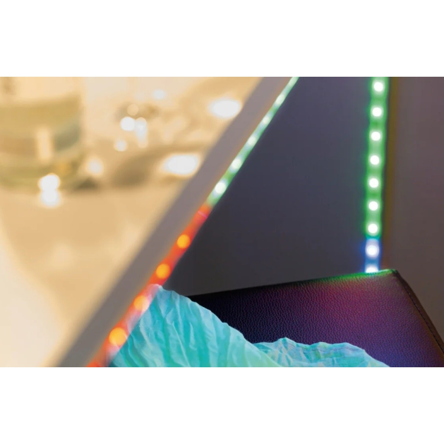 Band dimabilă LED RGBW/10,5W DIGITAL 4,8m 230V Paulmann 70697 + telecomandă