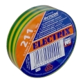 Bandă de izolare ELECTRIX 15mm x 10m galbenverzui