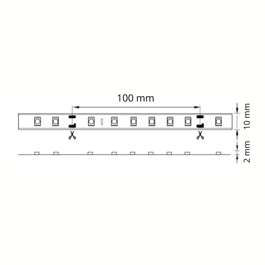 Banda LED 5m 28W/12V IP65 6500K