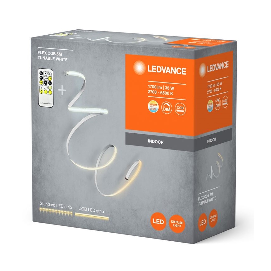 Bandă LED dimabilă FLEX COB 5m LED/35W/230V 2700-6500K Ledvance + telecomandă