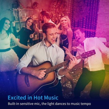 Bandă LED Govee Wi-Fi RGB Smart LED 15m + telecomandă