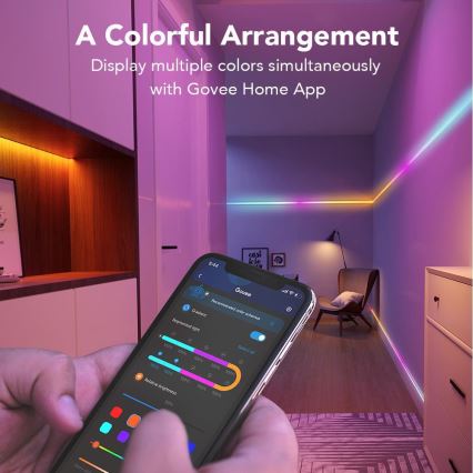 Bandă LED Govee Wi-Fi RGBIC Smart PRO 10m extra durabilă