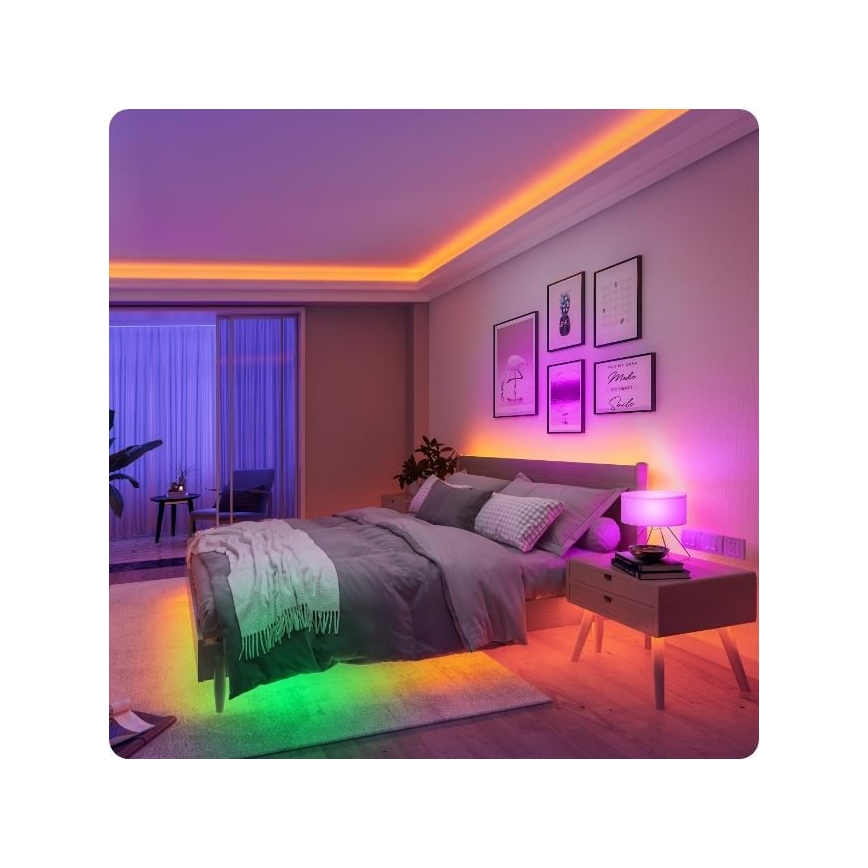 Bandă LED Govee Wi-Fi RGBIC Smart PRO 10m extra durabilă