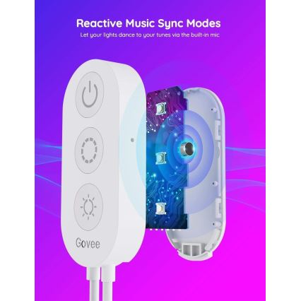 Bandă LED Govee Wi-Fi RGBIC Smart PRO 10m extra durabilă