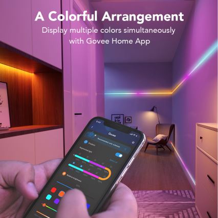 Bandă LED Govee Wi-Fi RGBIC Smart PRO 3m – extra durabilă