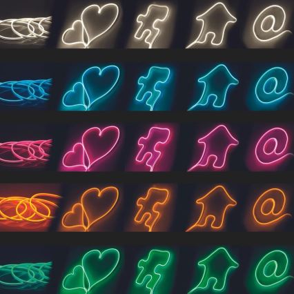 Banda LED NEON 5m LED/40W/24V portocaliu IP65