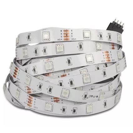 Bandă LED RGB 2x5m LED/4,8W/230V + telecomandă