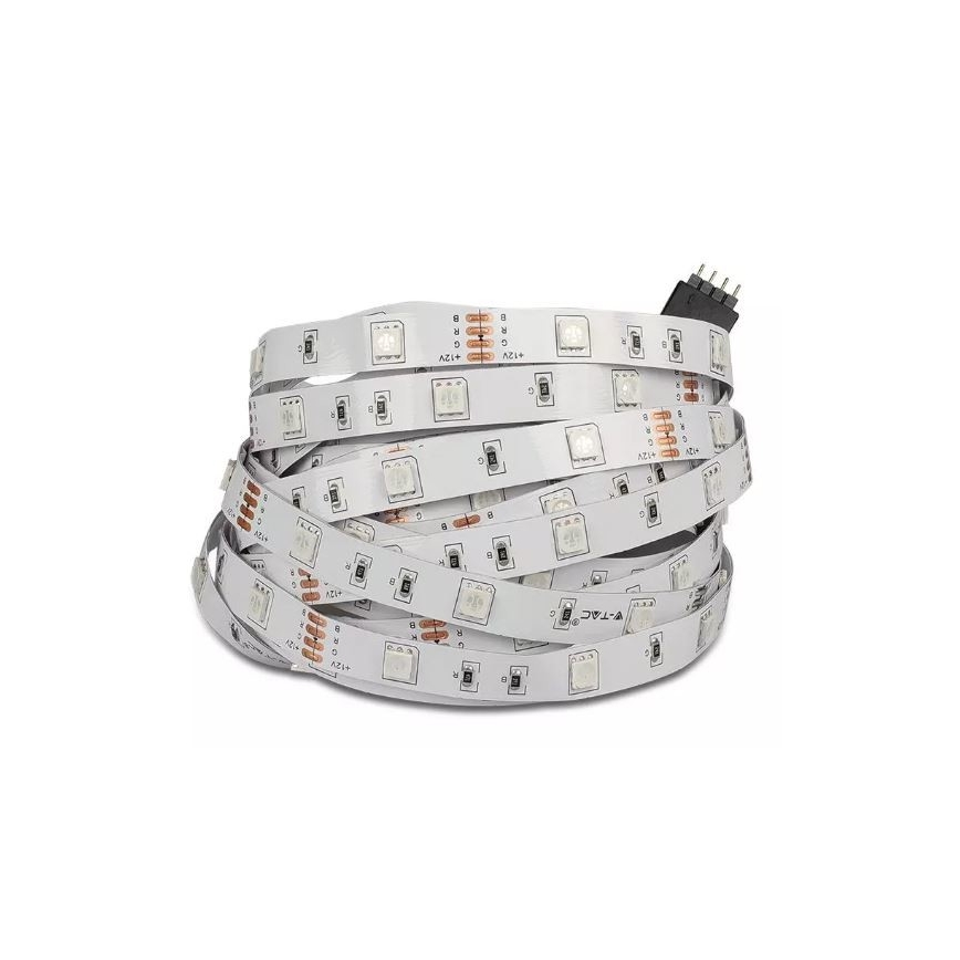 Bandă LED RGB 2x5m LED/4,8W/230V + telecomandă