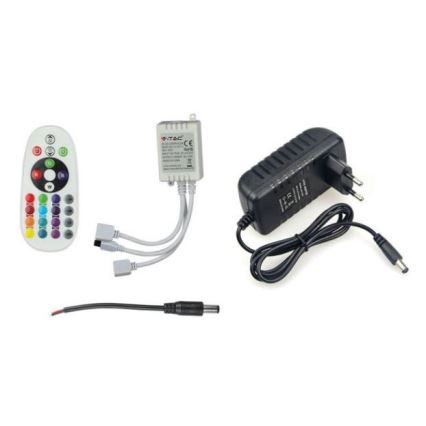 Bandă LED RGB 2x5m LED/4,8W/230V + telecomandă