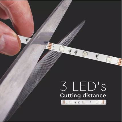 Bandă LED RGB 2x5m LED/4,8W/230V + telecomandă