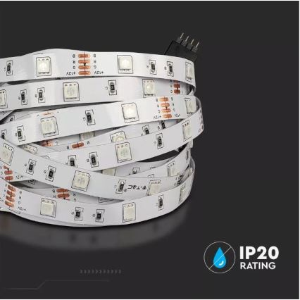 Bandă LED RGB 2x5m LED/4,8W/230V + telecomandă