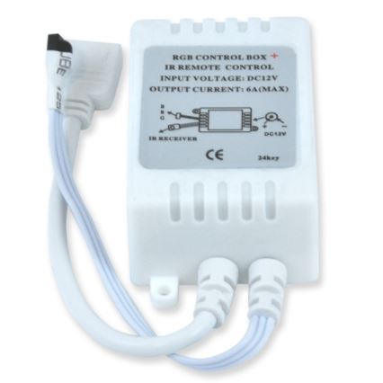 Banda LED RGB 5m + telecomanda + adaptor de alimentare 24W/12V