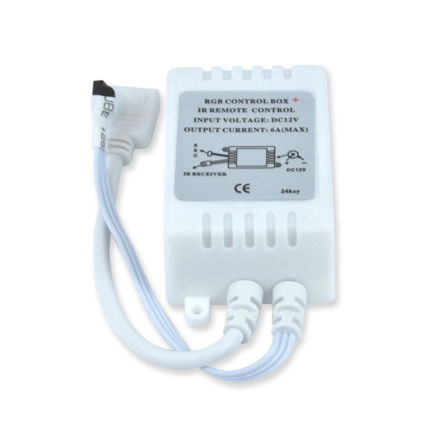 Banda LED RGB 5m + telecomanda + adaptor de alimentare 24W/12V