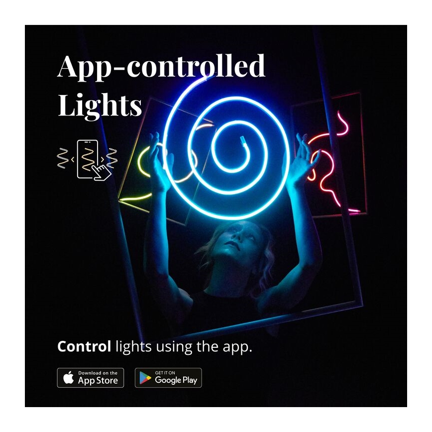 Bandă LED RGB dimabilă FLEX 200xLED 5m Wi-Fi Twinkly