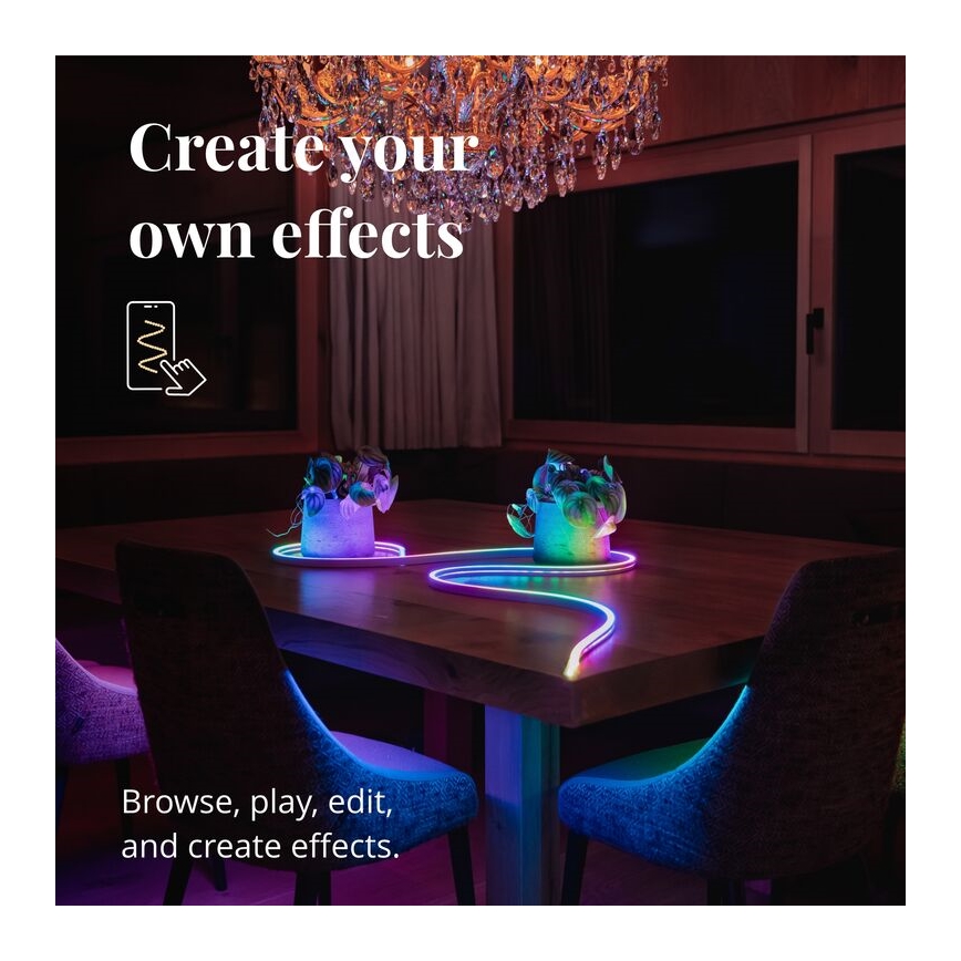 Bandă LED RGB dimabilă FLEX 200xLED 5m Wi-Fi Twinkly