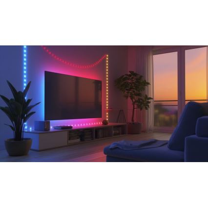 Bandă LED RGB Globo 50xLED/0,06W/5V 5 m 27 de funcții