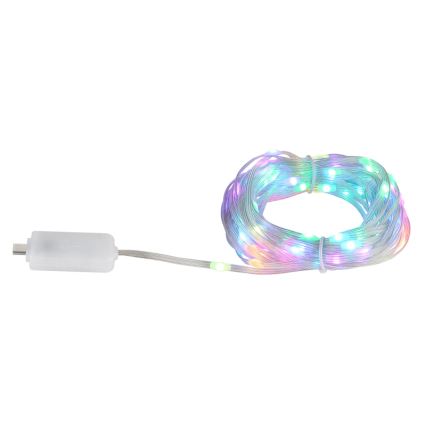Bandă LED RGB Globo 50xLED/0,06W/5V 5 m 27 de funcții