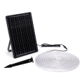 Bandă LED RGB solară dimabilă LED/10W/3,2V 10 m IP65 8000 mAh + telecomandă