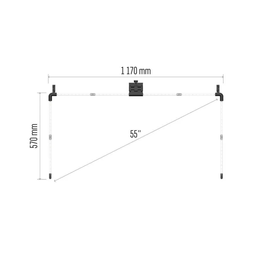 Bandă LED RGBIC dimabilă pentru televizor GoSmart LED/24W/230V 55“