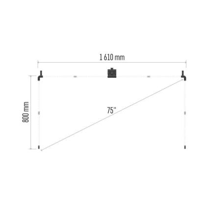 Bandă LED RGBIC pentru televizor GoSmart LED/24W/230V 75“