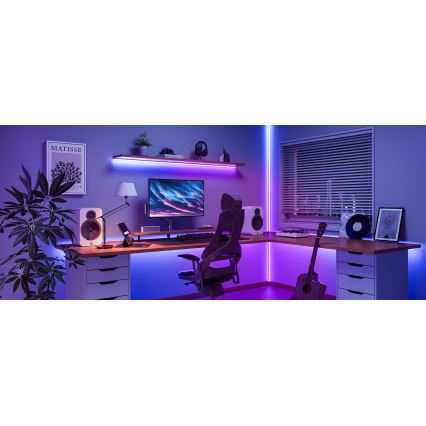 Bandă LED RGBICW dimabilă Govee COB 3780 diode 3m Wi-Fi Matter