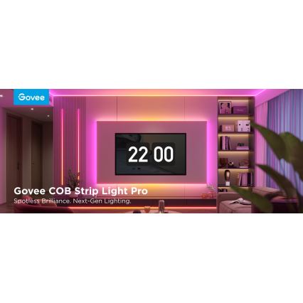 Bandă LED RGBICW dimabilă Govee COB 3780 diode 3m Wi-Fi Matter