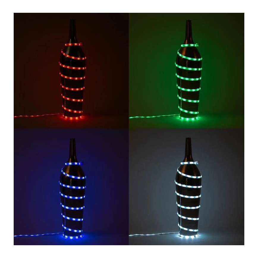 Bandă LED RGBW dimabilă 6,5m LED/22W/230V Brilo + telecomandă