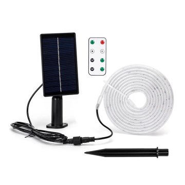 Bandă LED solară dimabilă Aigostar LED/1,6W/3,2V 3 m 2700K IP65 1800 mAh + telecomandă