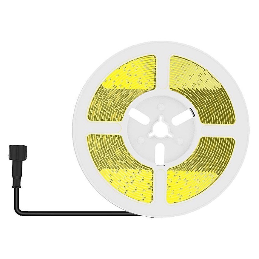 Banda LED solară reglabilă LED/1,2W/3,7V 4000K IP67 1500 mAh 5m + telecomandă