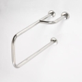 Bară de sprijin 23,5 x 38 cm, inox/argintiu