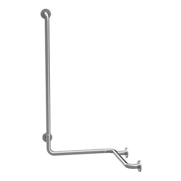 Bară de sprijin pentru duș 66x118 cm inox/argintiu