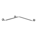 Bară de sprijin pentru duș, 71 x 8 cm, inox/argintiu