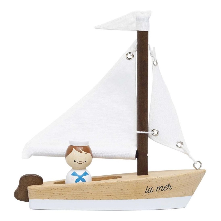 Barcă cu vele cu căpitan Le Toy Van fag