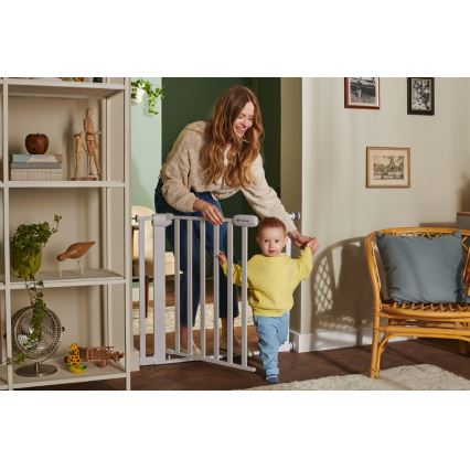 Barieră de siguranță KINDERKRAFT LOCK&GO 75-103 cm alb