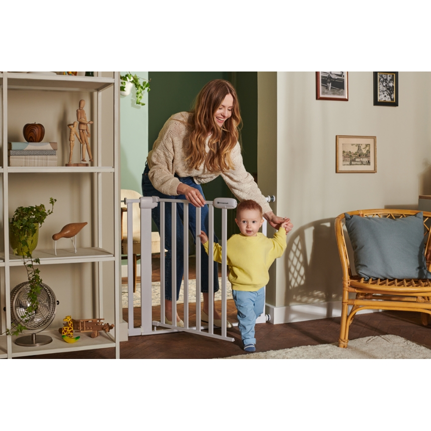 Barieră de siguranță KINDERKRAFT LOCK&GO 75-103 cm alb